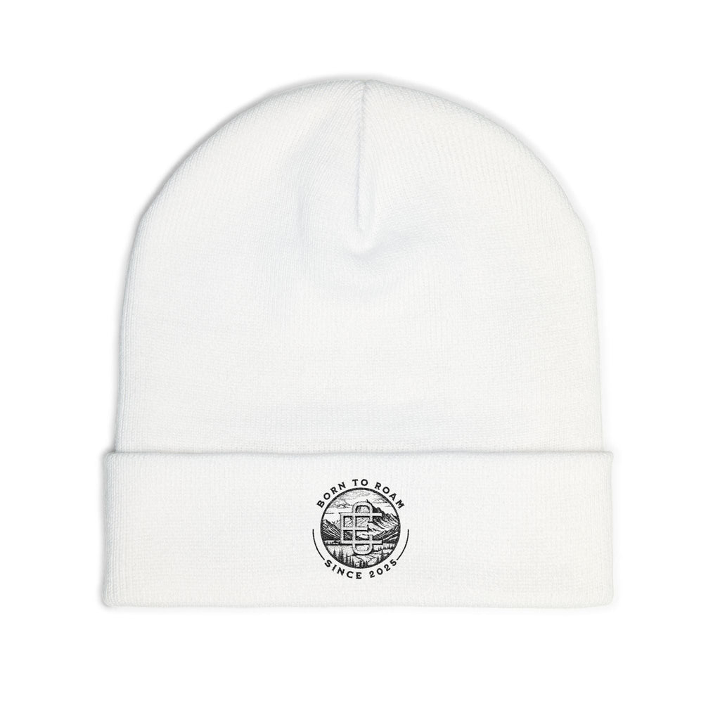Embroidered 'Born to Roam' Knit Beanie Printify