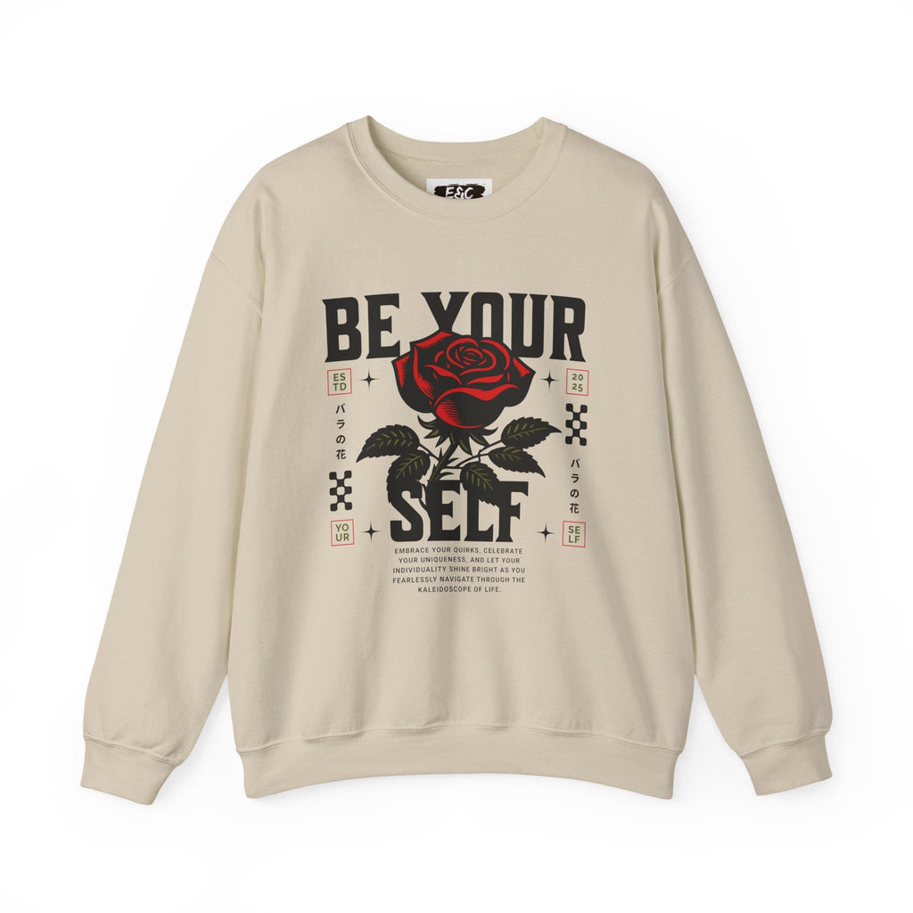 🌹 Be Your Self Rose Crewneck🌹 Printify