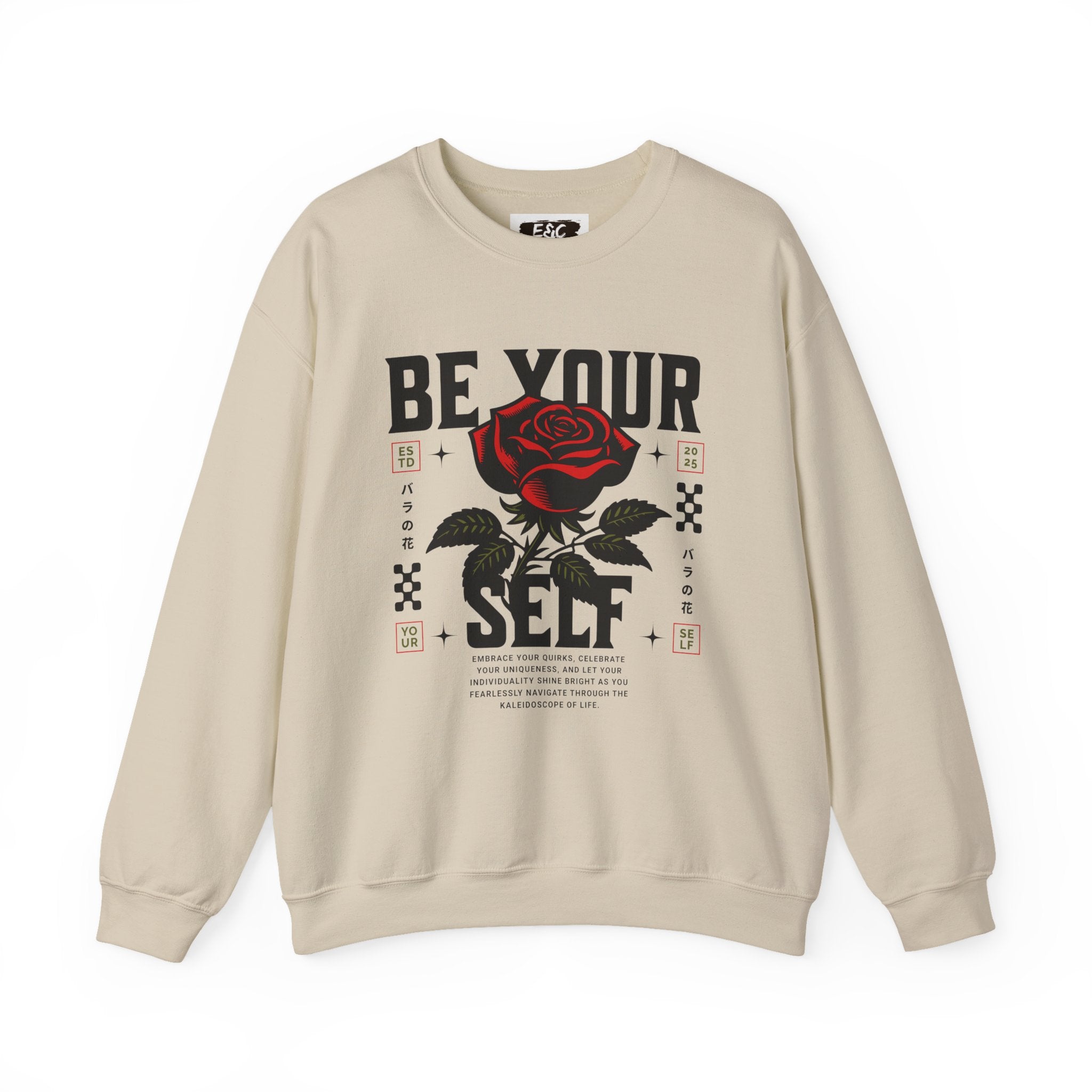 🌹 Be Your Self Rose Crewneck🌹 Printify