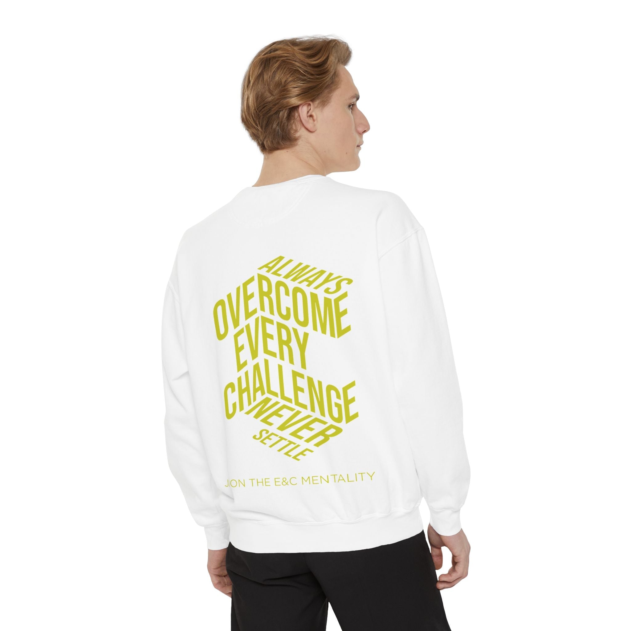 Always Overcome Every Challenge Crewneck Printify
