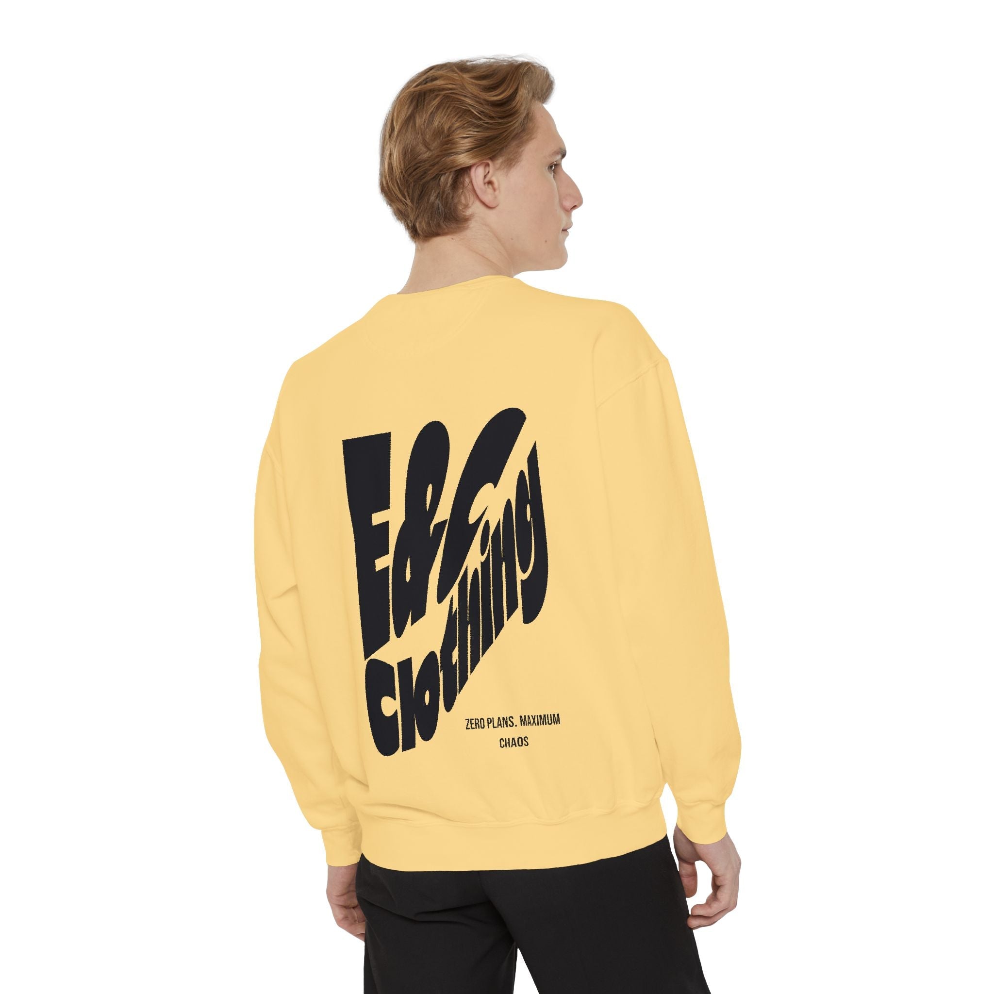⚡ E&C CLOTHING — Zero Plans. Maximum Chaos Crewneck ⚡ Printify