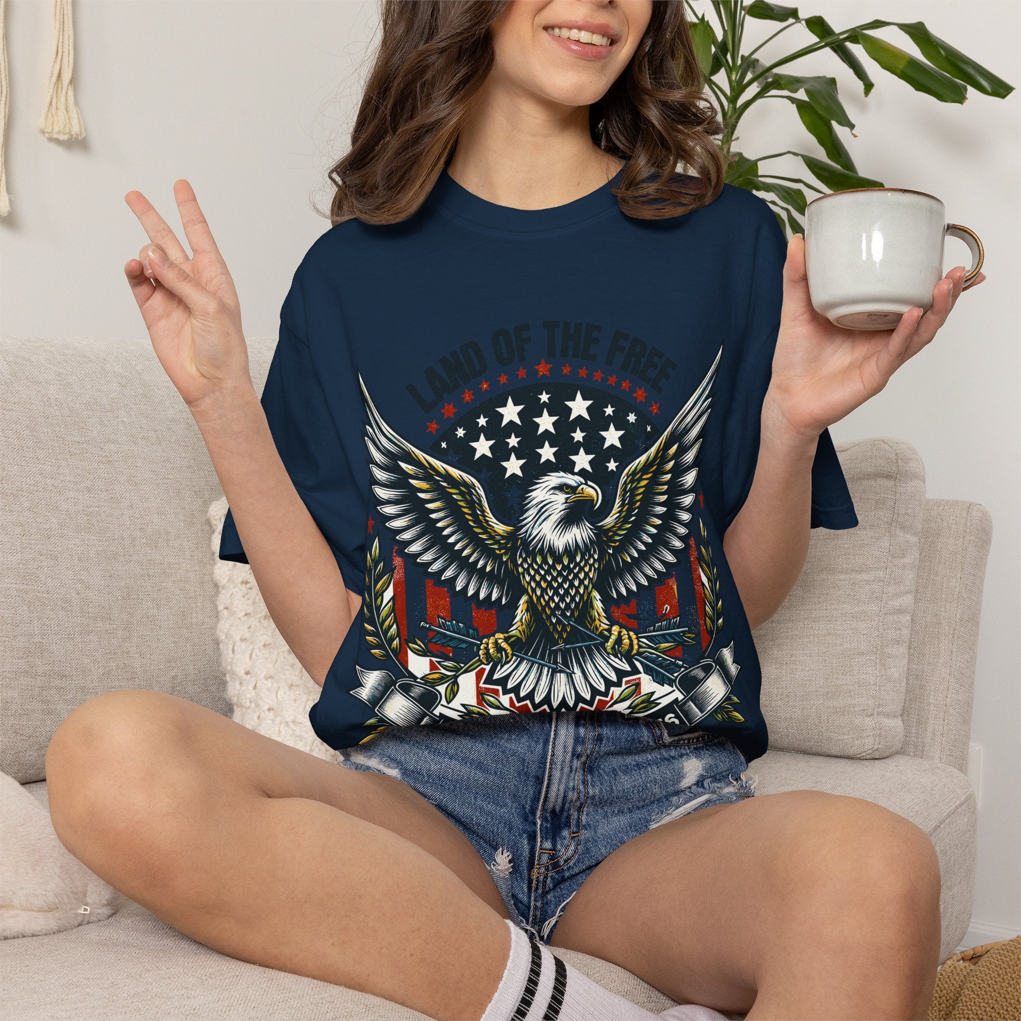 Land of the Free 1776 Eagle Tee