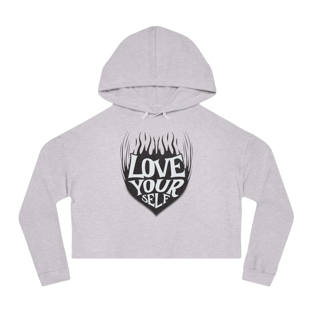 🖤 Love Your Self Crop Hoodie 🖤 Printify