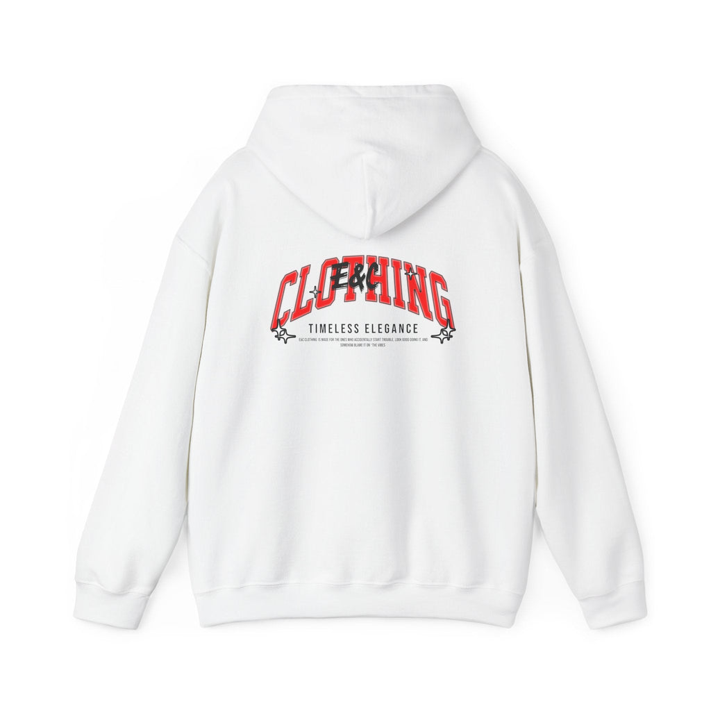 “Timeless Elegance” E&C Back Print Hoodie Printify