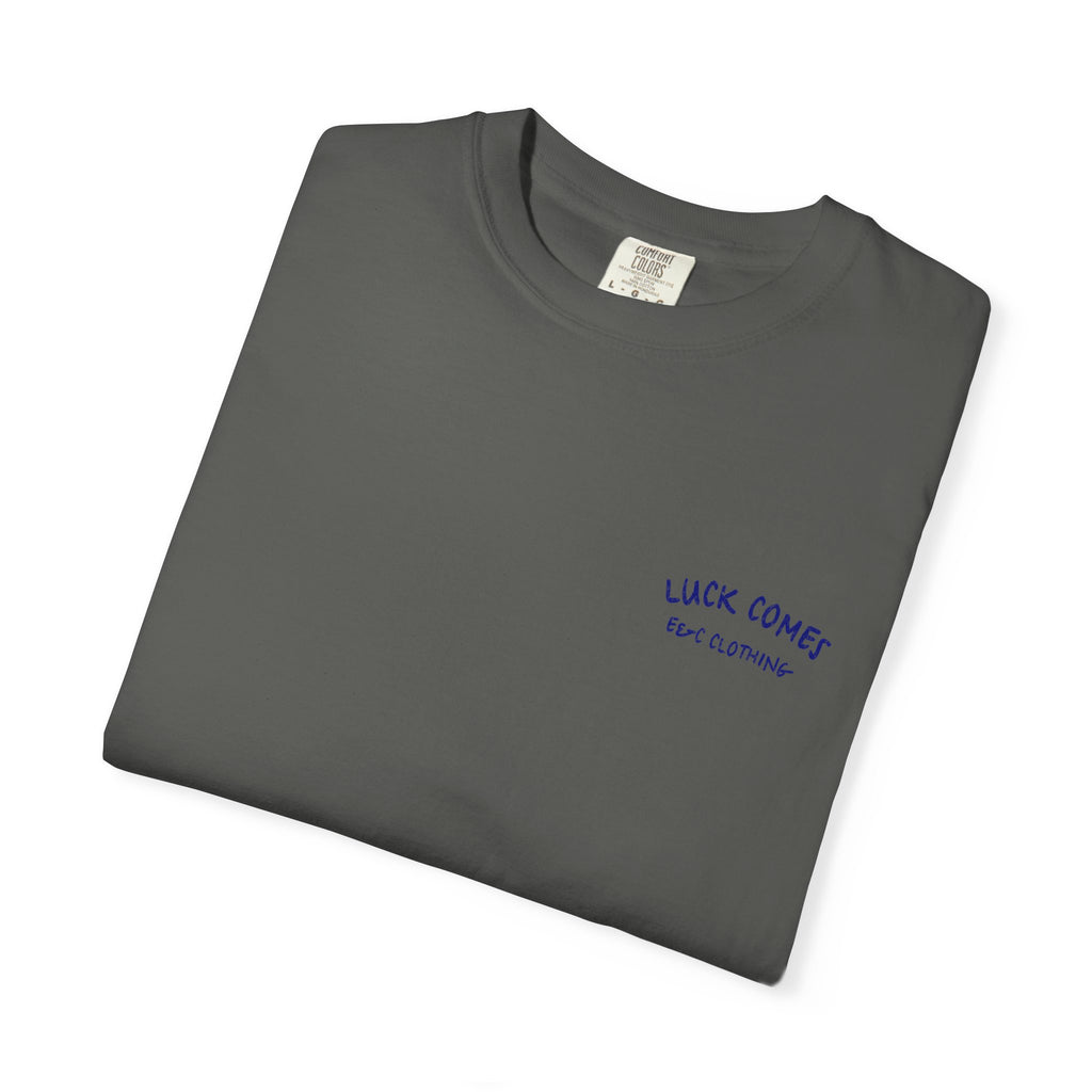 Lucky Life Snake Tee – “Luck Comes with Chance” Graphic Shirt