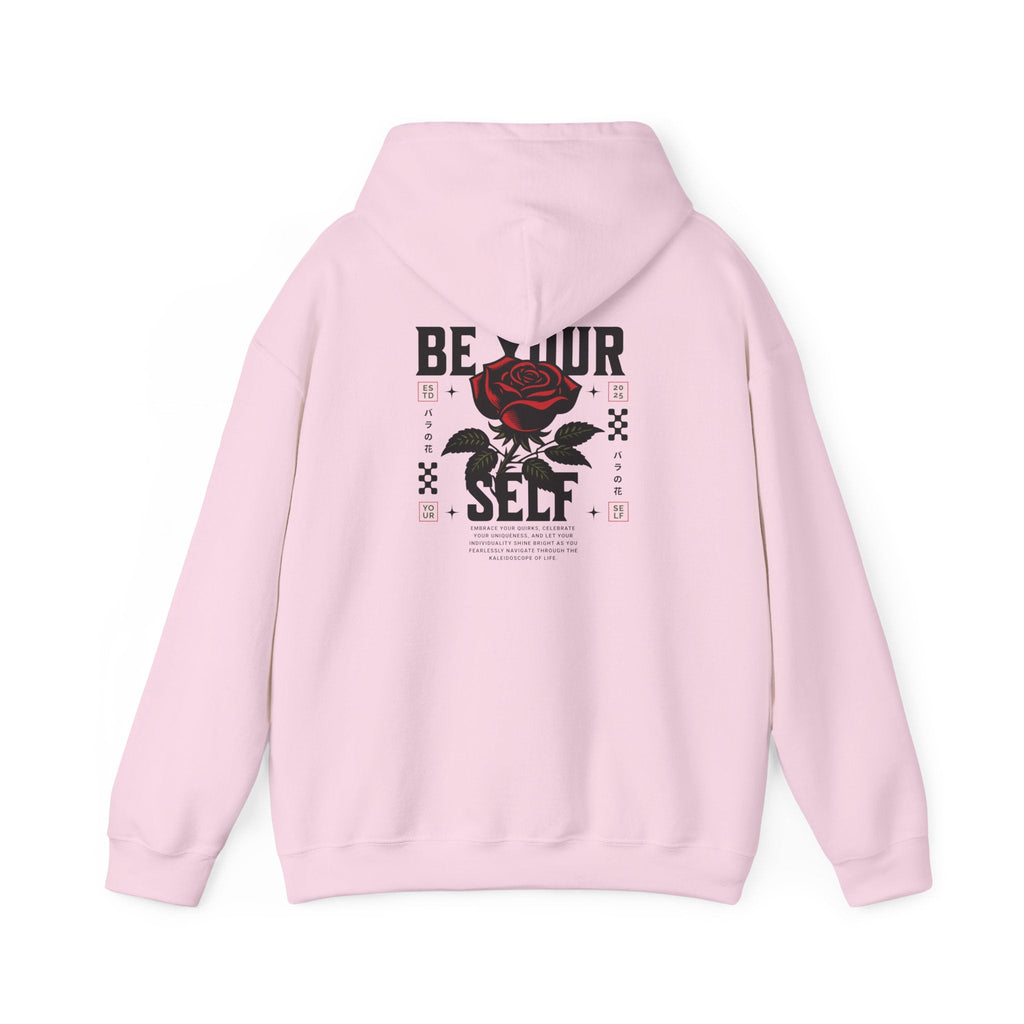 Be Your Self Rose Statement Hoodie Printify