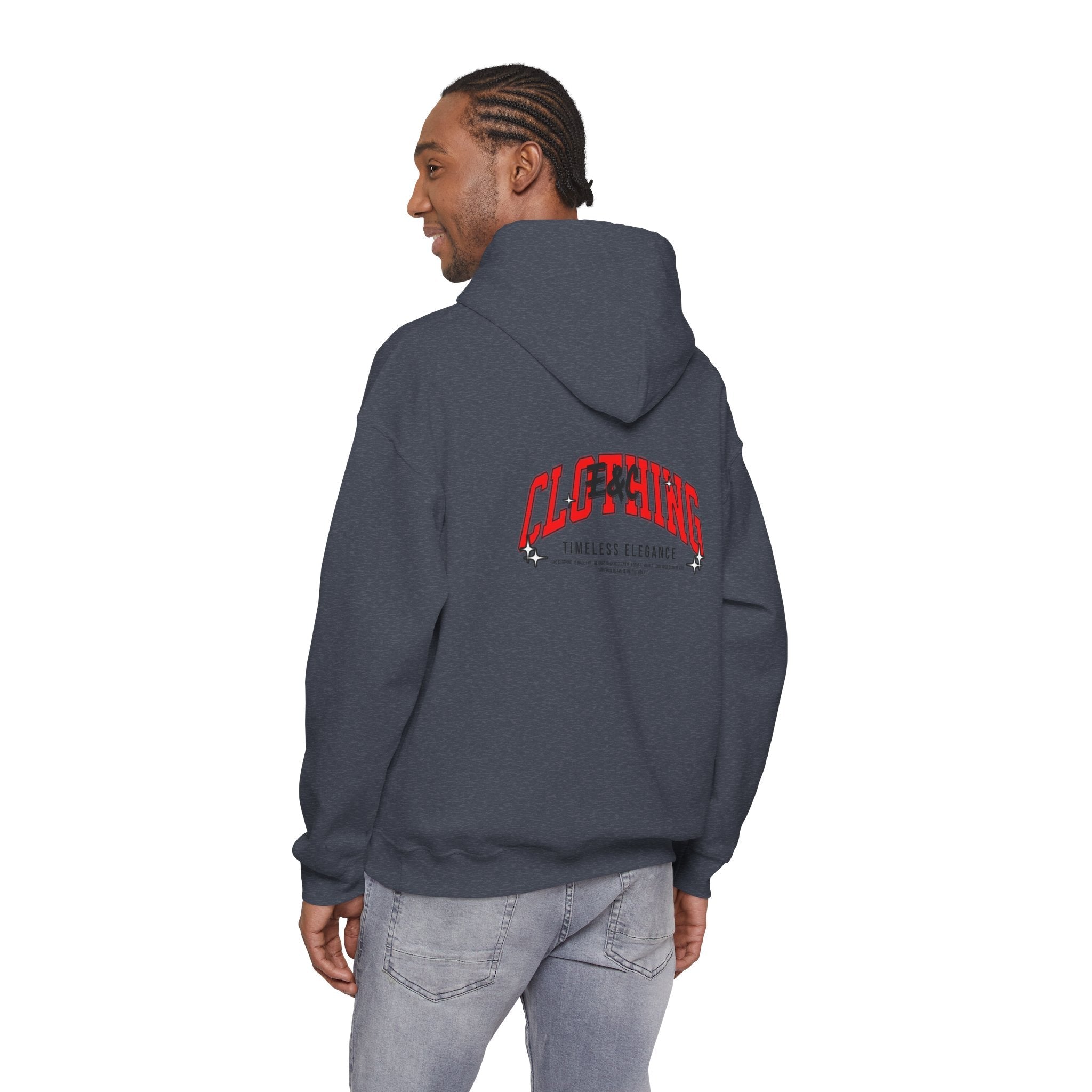 “Timeless Elegance” E&C Back Print Hoodie Printify