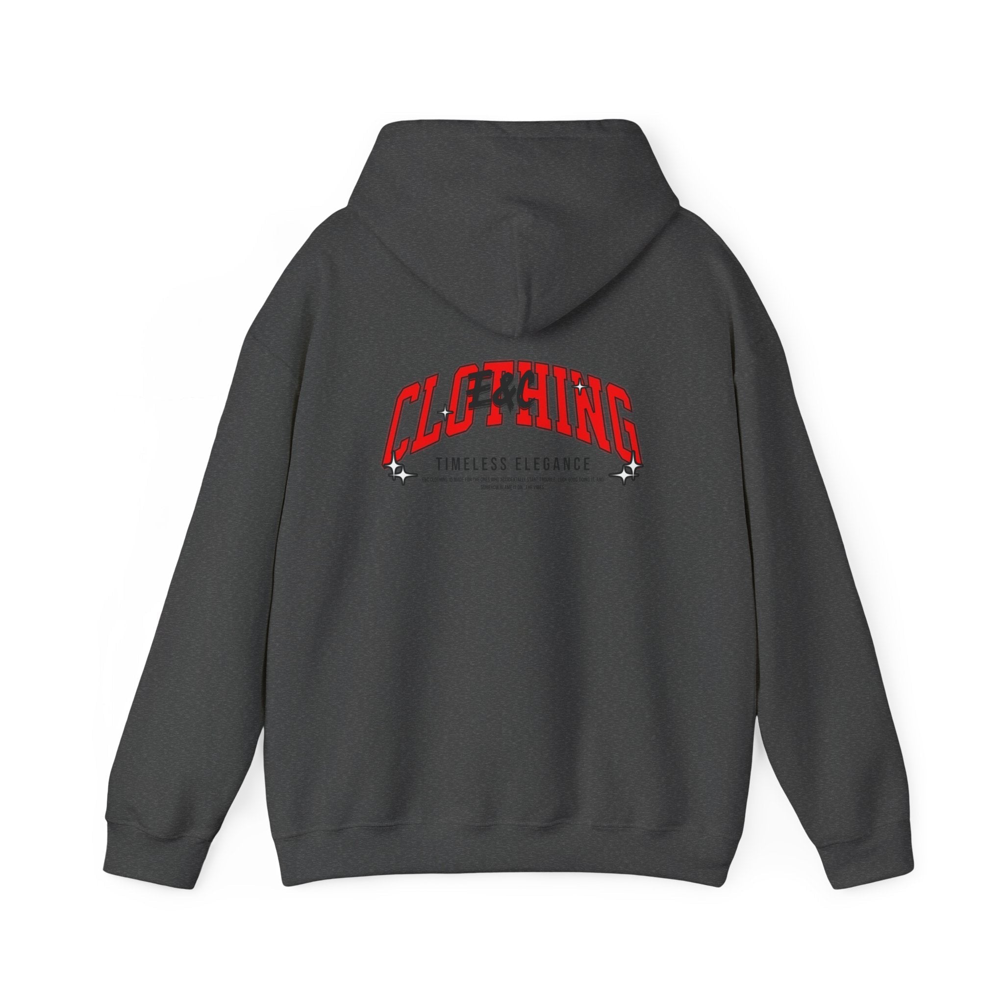 “Timeless Elegance” E&C Back Print Hoodie Printify