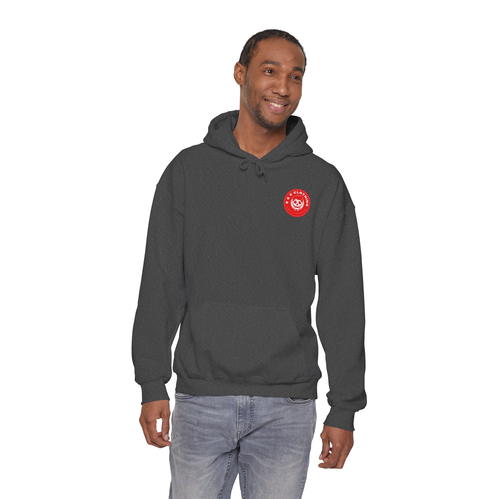 “Timeless Elegance” E&C Back Print Hoodie Printify